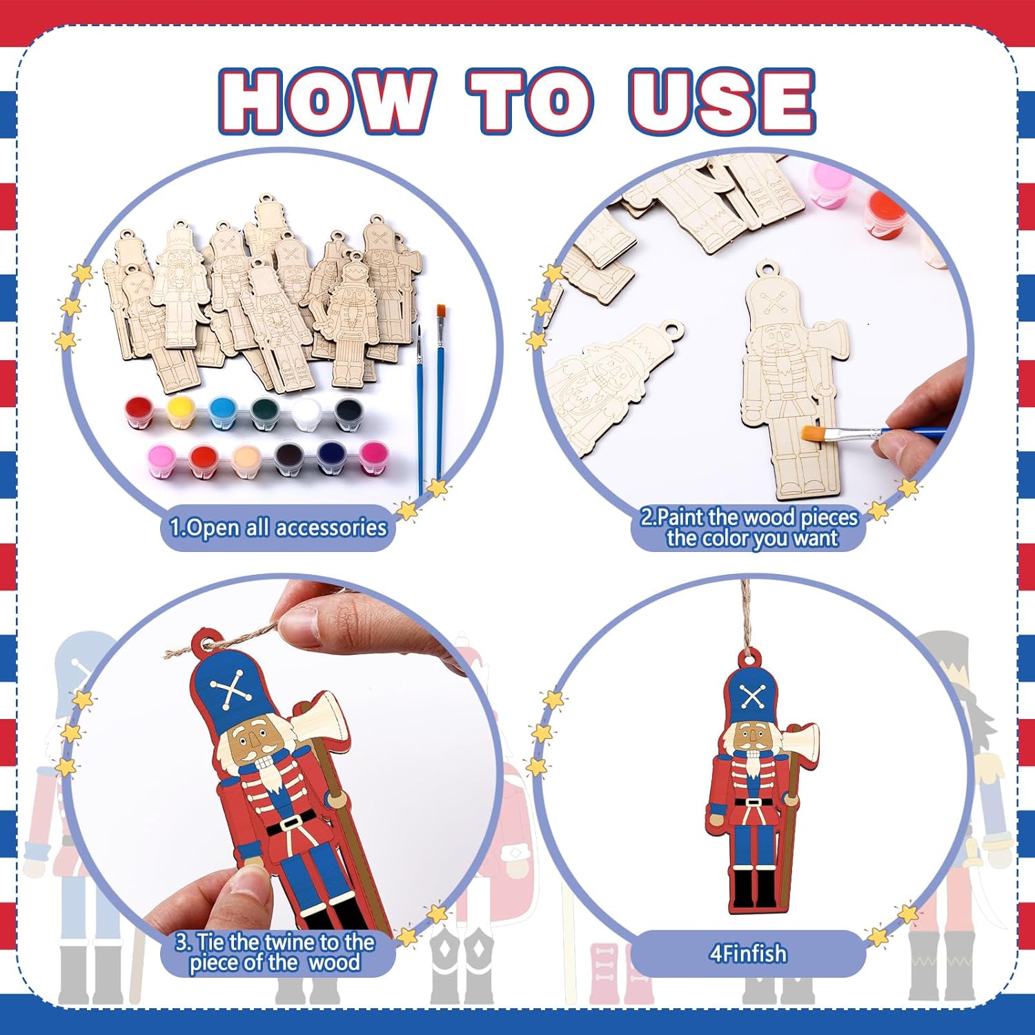 wood blanks for christmas ornament crafts