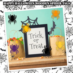 paintable wood spider blanks