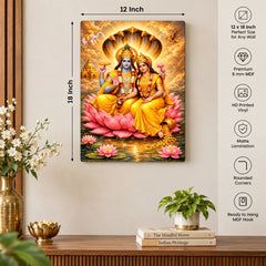Lakshmi Vishnu wall hanging for home
