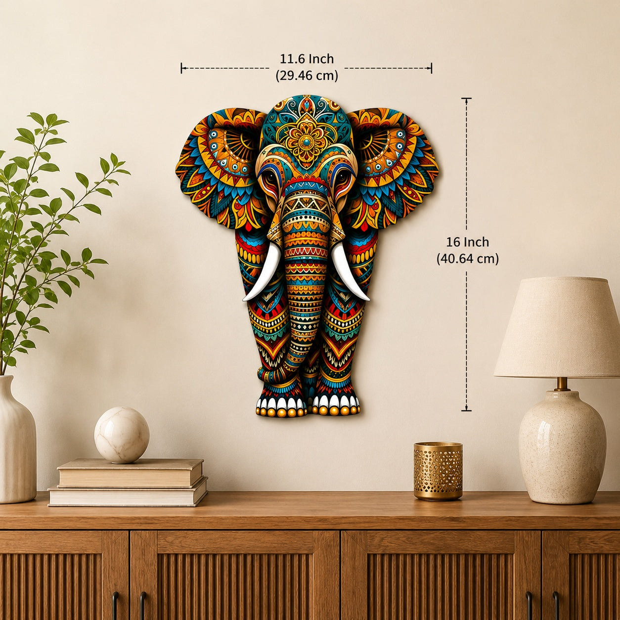 elephant wall art for living room