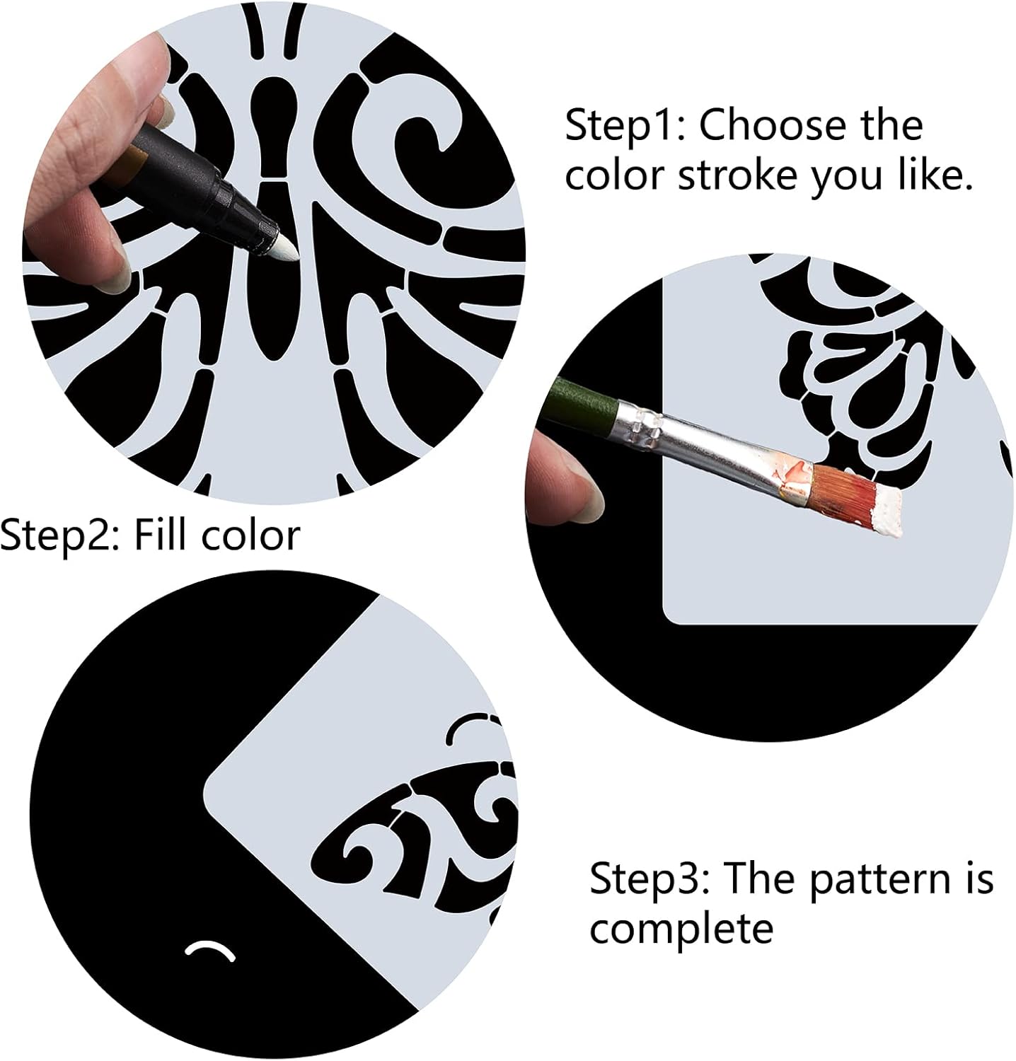 mylar mandala painting template