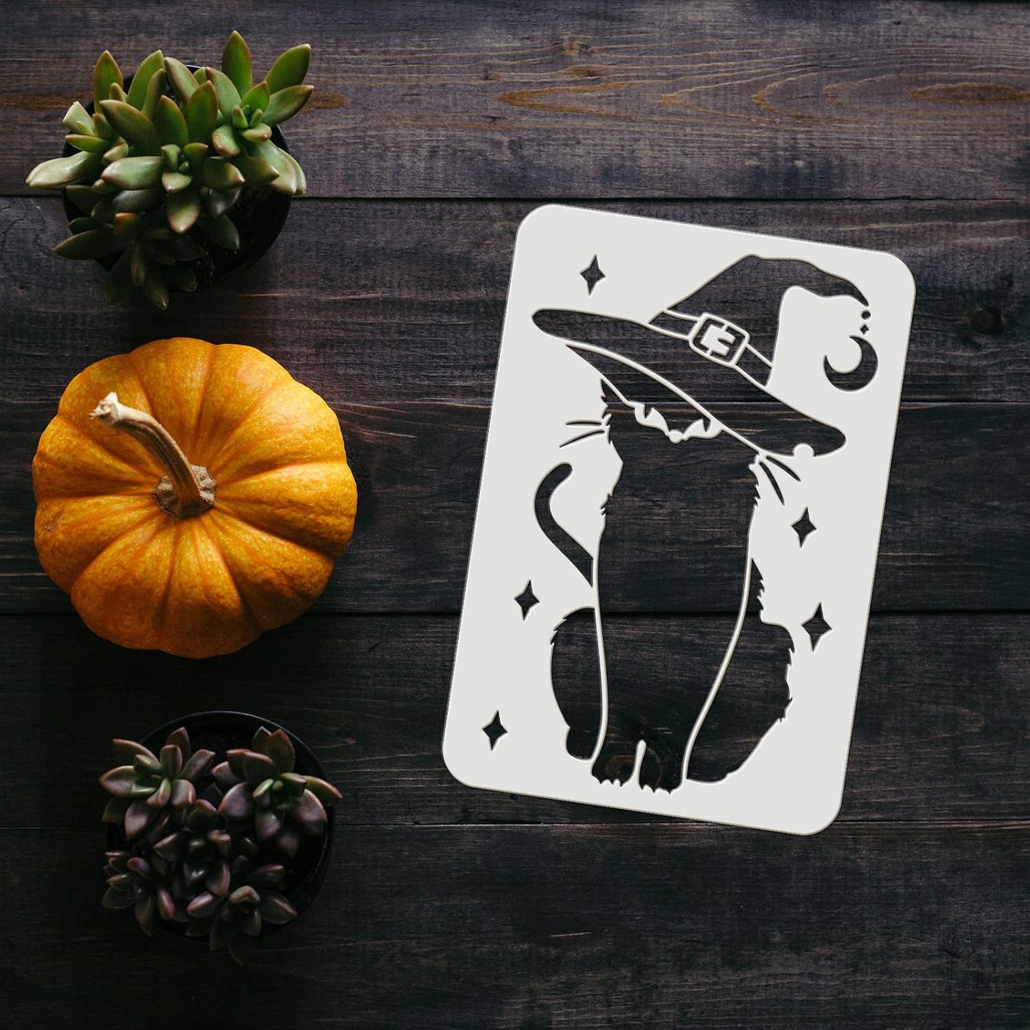 witch hat cat stencil for crafts