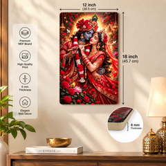 ready to hang floral Krishna decor
