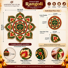decorative rangoli pieces for Diwali