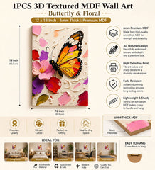3D Butterfly Wall Painting for Bedroom