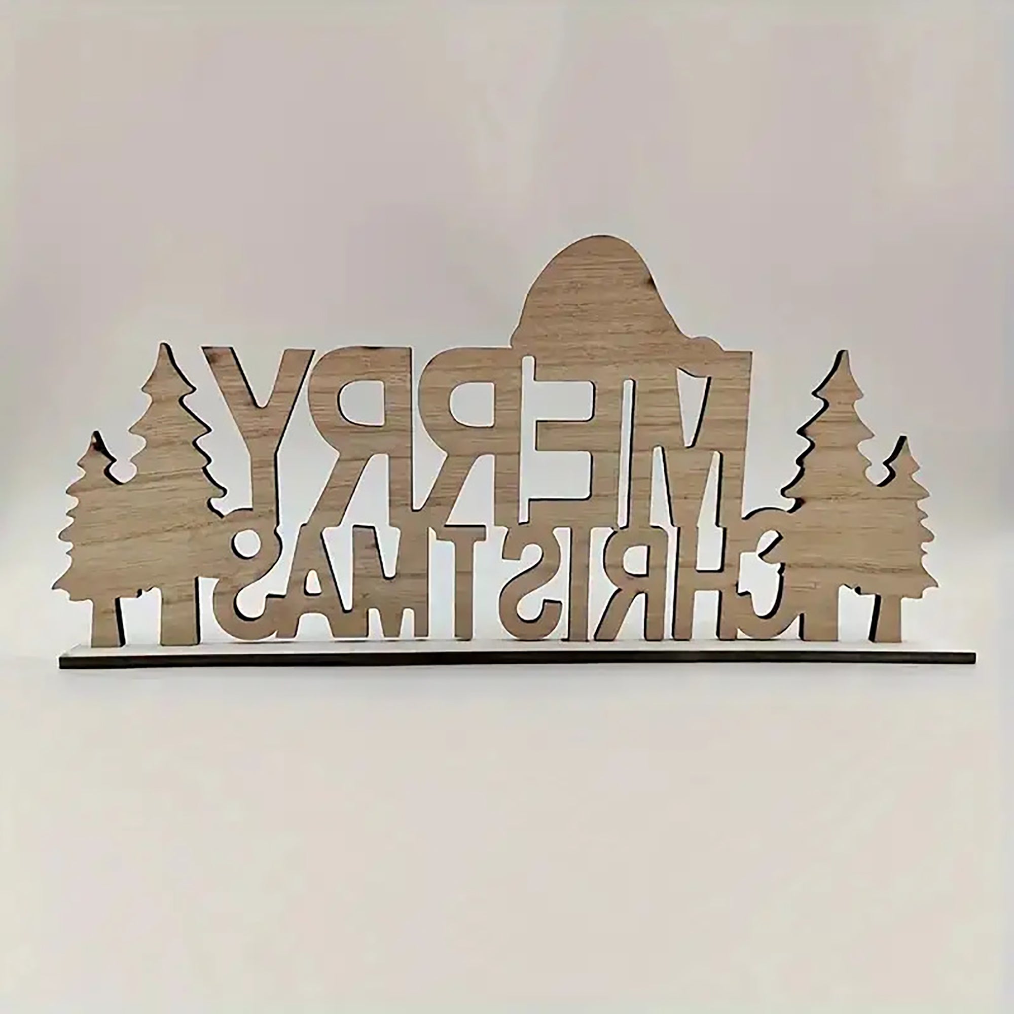 wooden christmas decor