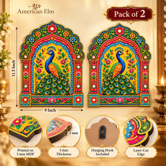 Rajasthani arch wall hanging MDF