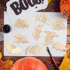 halloween craft wood shapes