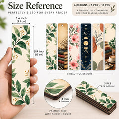 celestial design wooden bookmarks