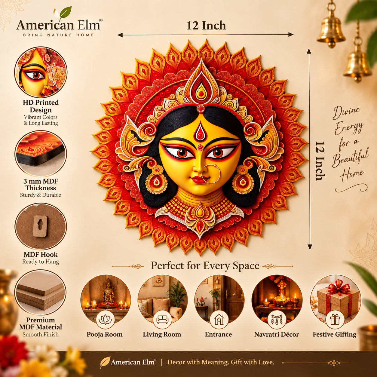 navratri goddess wall hanging