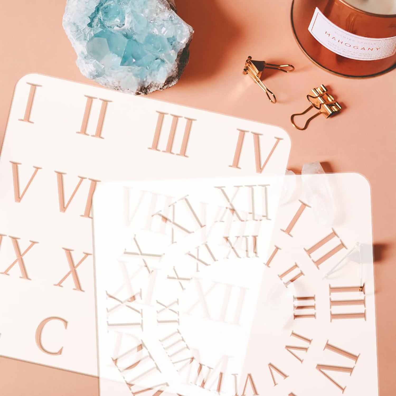numeric art stencil