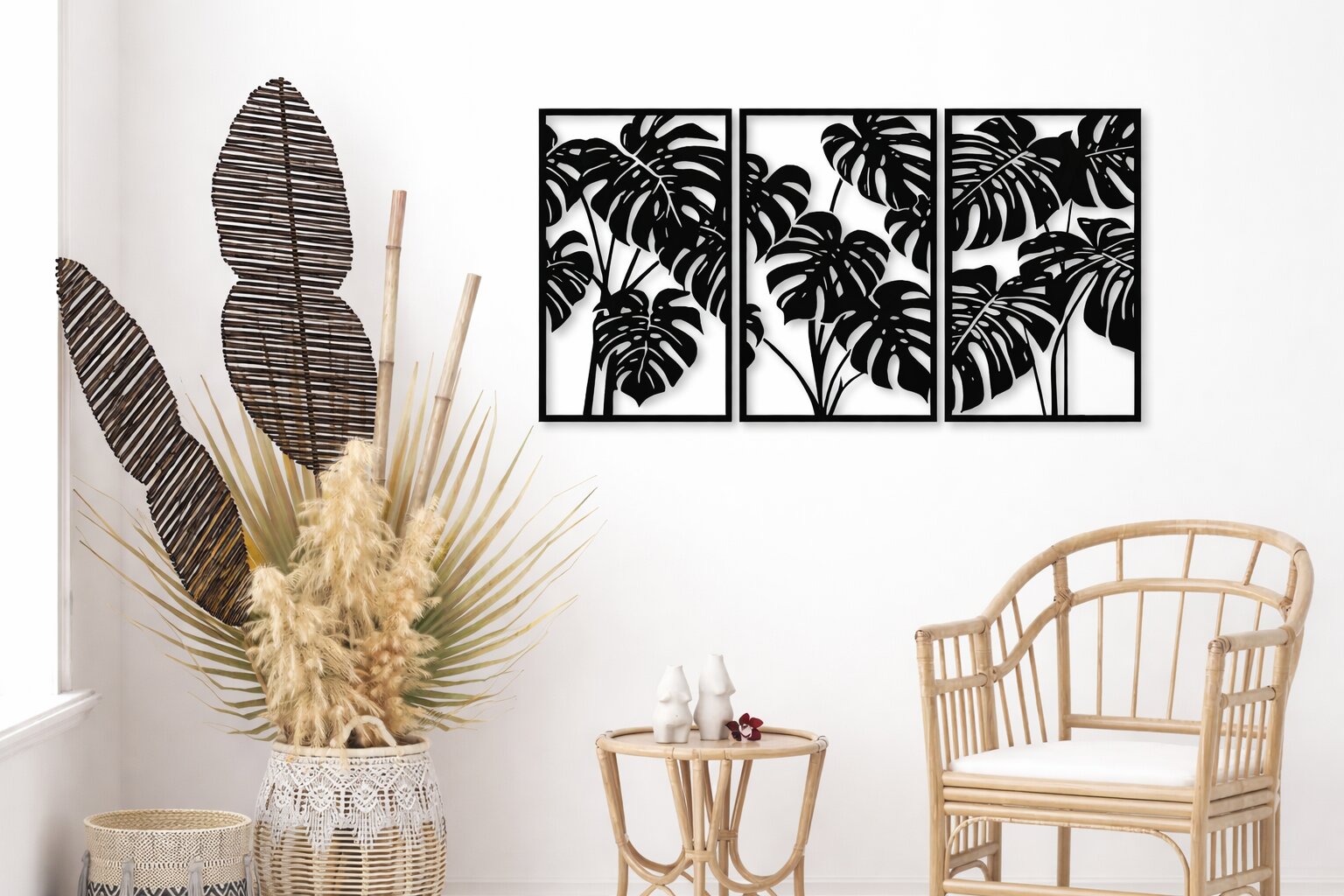 modern botanical wall art for bedroom