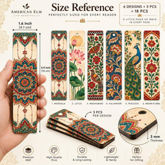 Peacock design bookmarks for book lovers