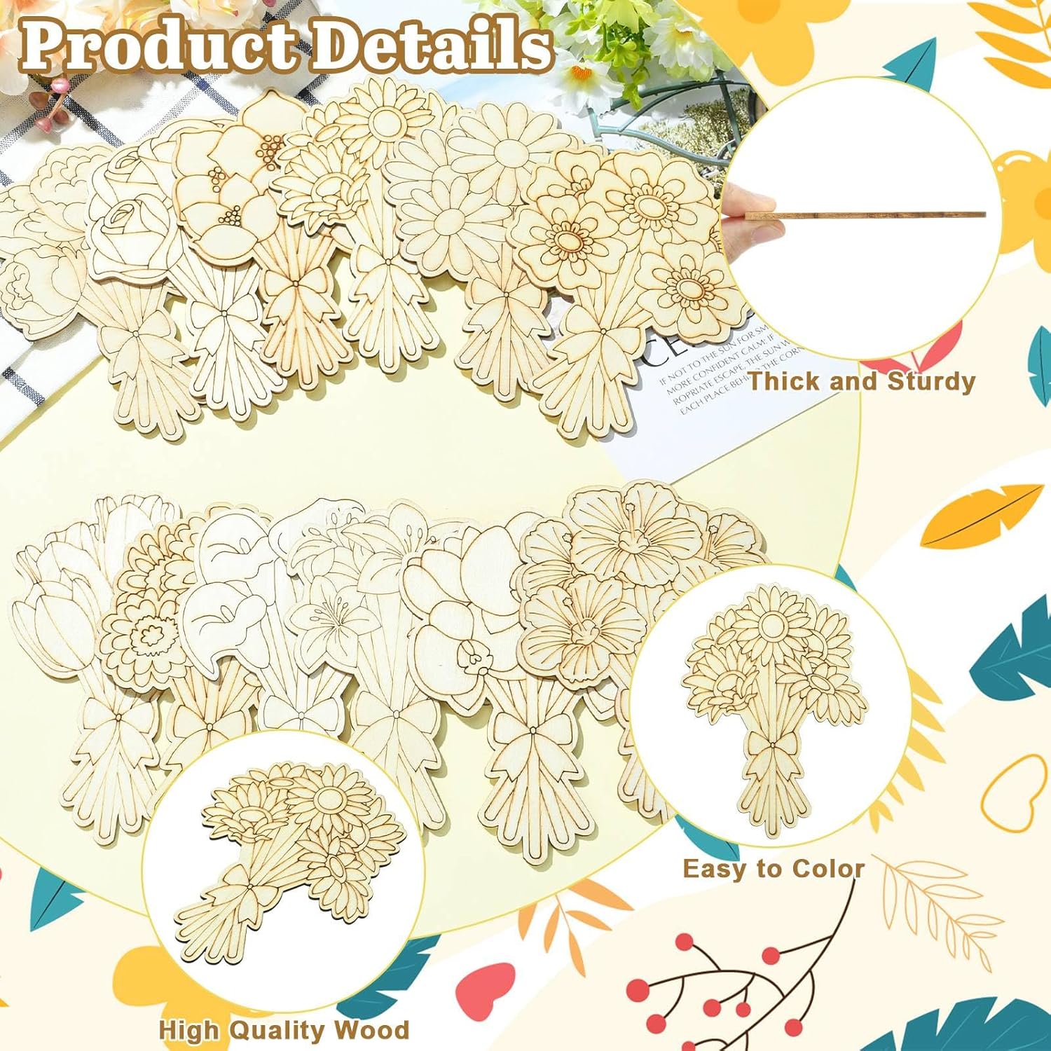 bouquet shape wood blanks