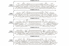 floral floor art pattern for indian home entrance
