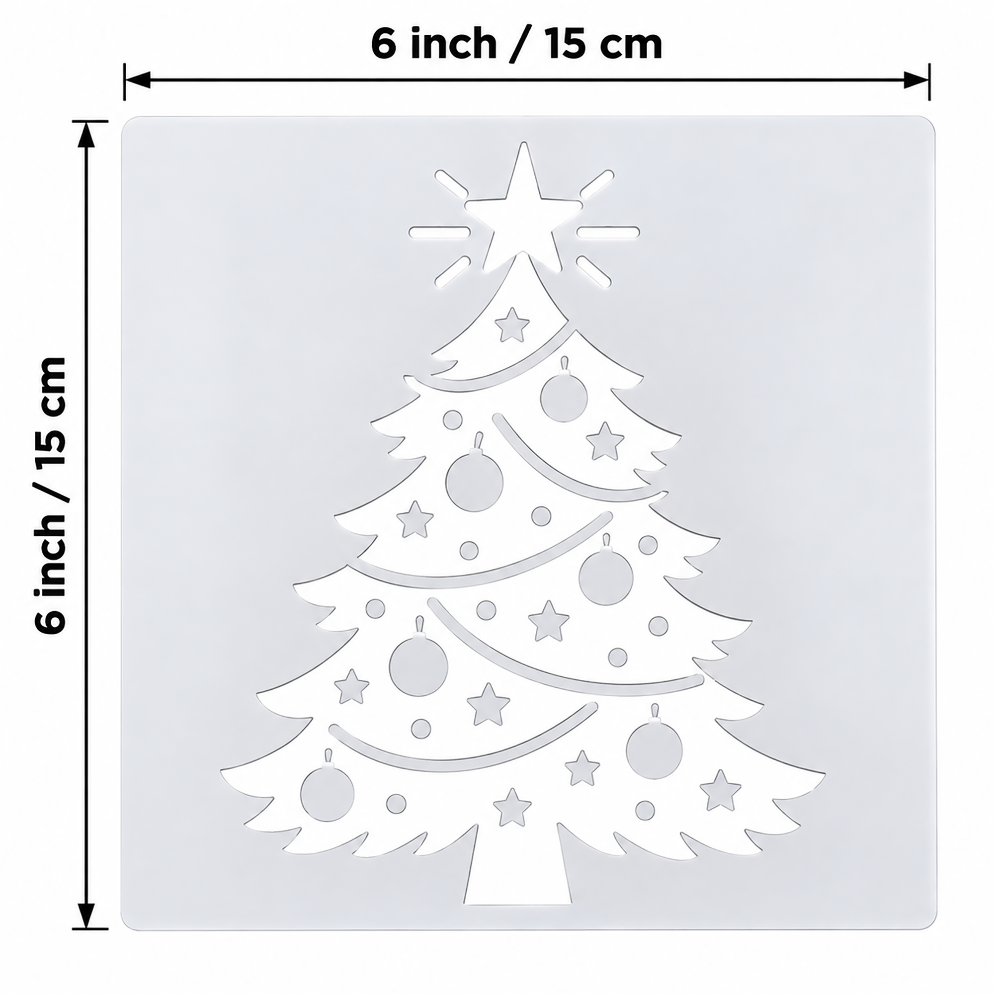xmas tree stencil for painting