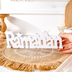 islamic star crescent moon table decor
