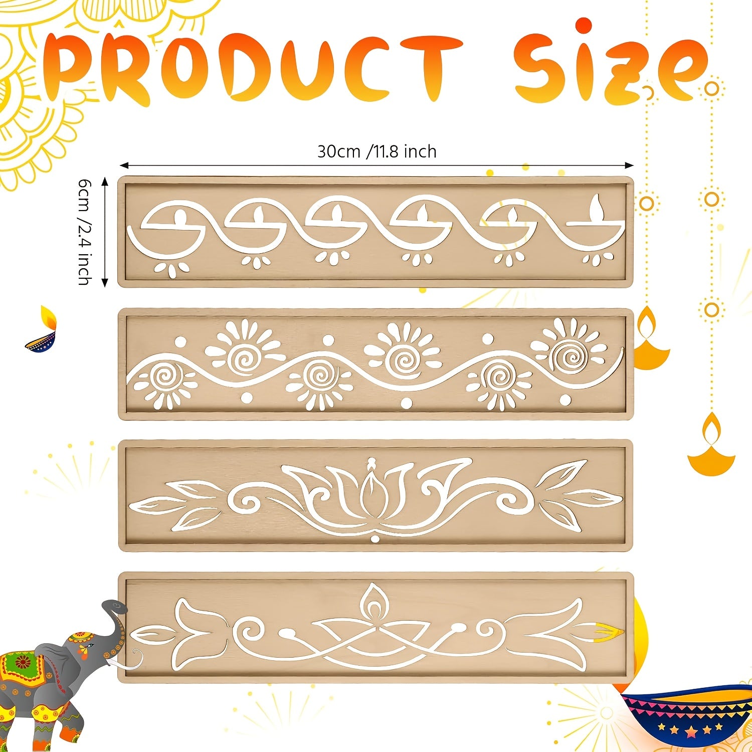 Reusable Rangoli Stencils