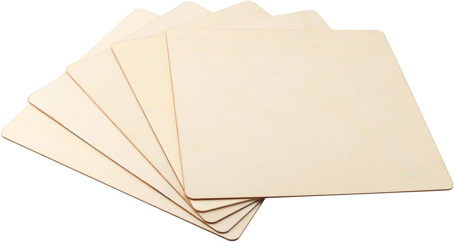 Set of beige cardboard sheets on a white background