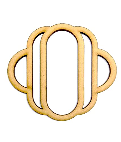 Gold geometric ring on a white background