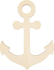 Beige anchor-shaped object on a white background