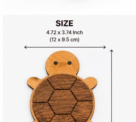 unfinished turtle coaster blank for mandala art