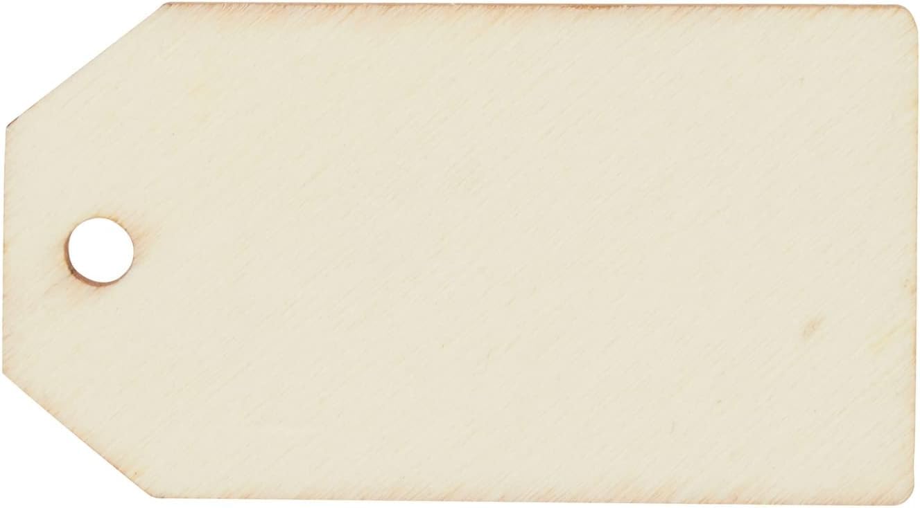 Beige label with a hole on a beige background