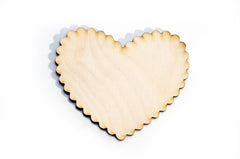 Heart-shaped cookie on a white background