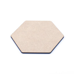 Cliths 16 Pcs Wooden Coasters MDF Blanks (Circle, Square, Hexagon, Heart) for DIY Painting & Crafts