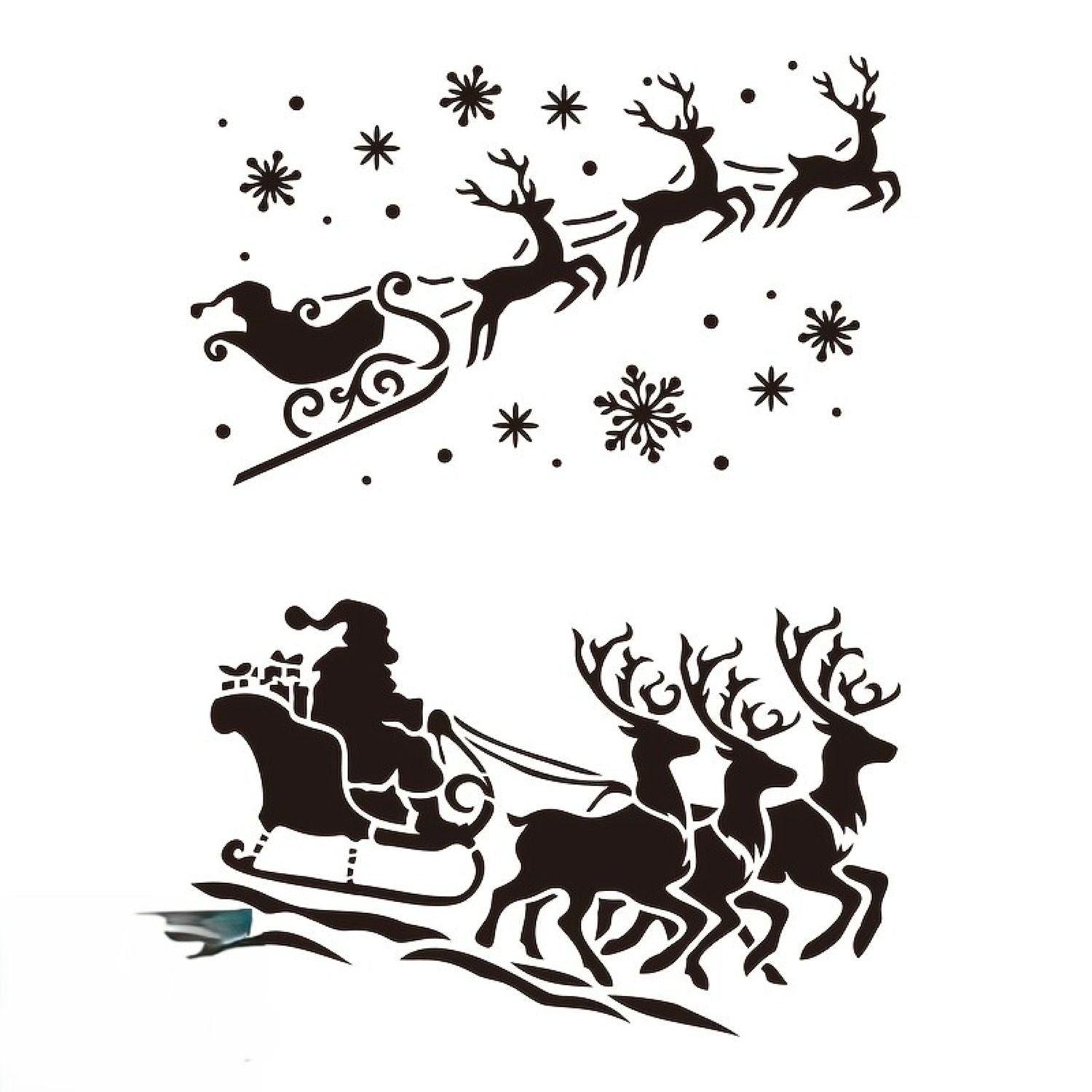 reusable Christmas stencils for festive DIY crafts