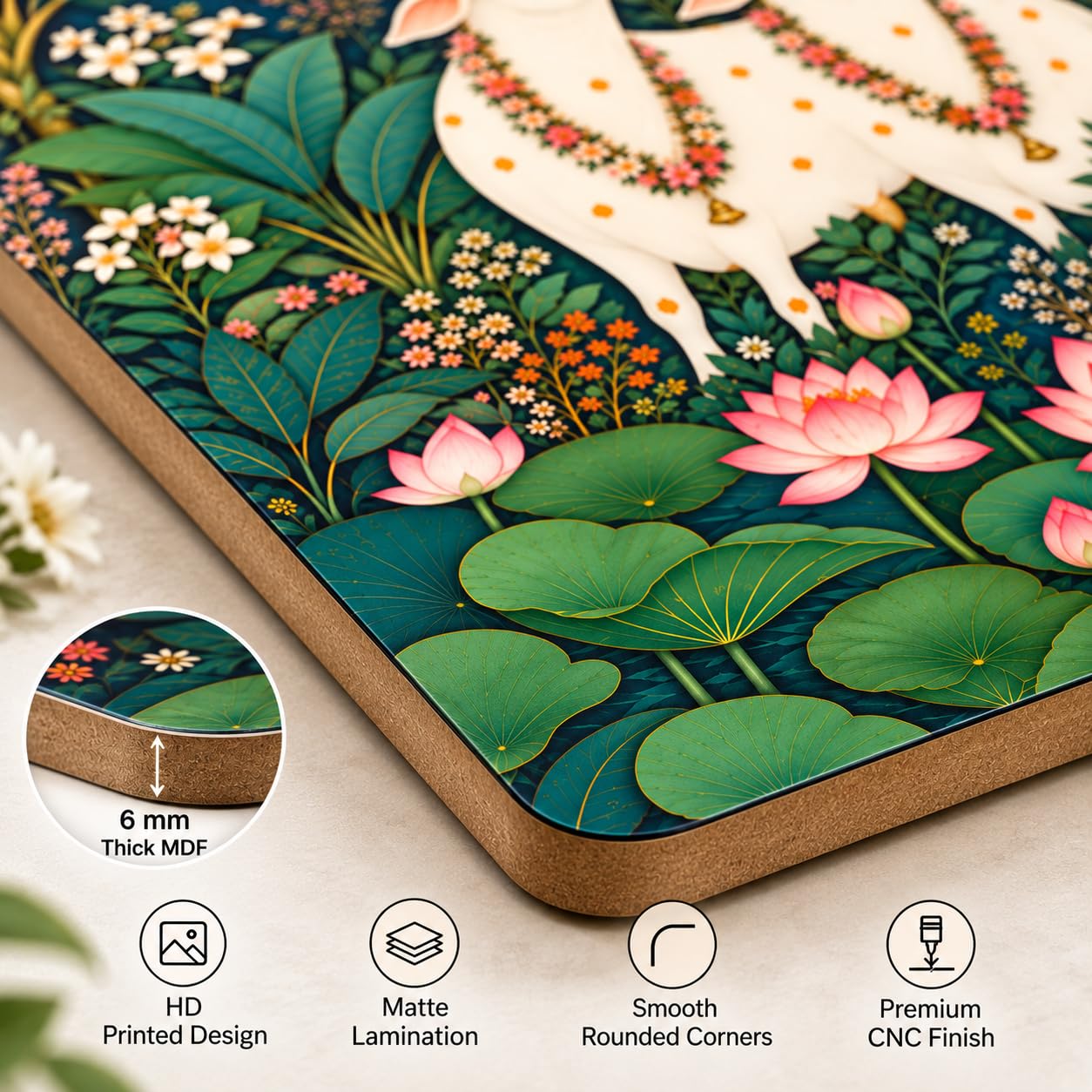 Lotus Flower Wall Painting