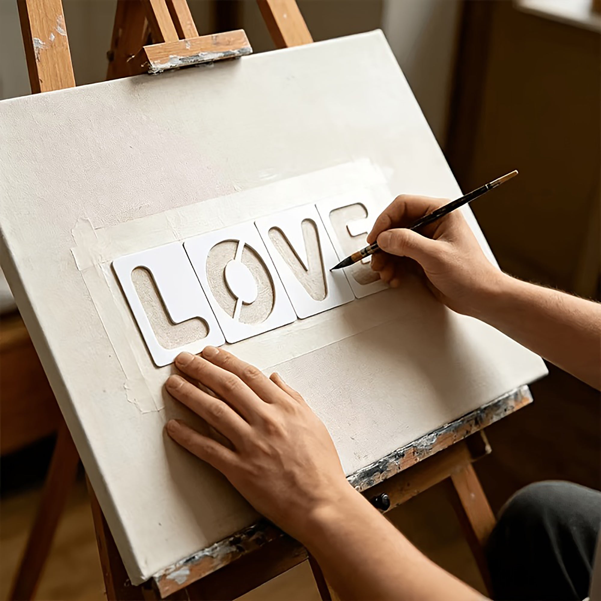 alphabet stencil for wood signs and diy crafts
