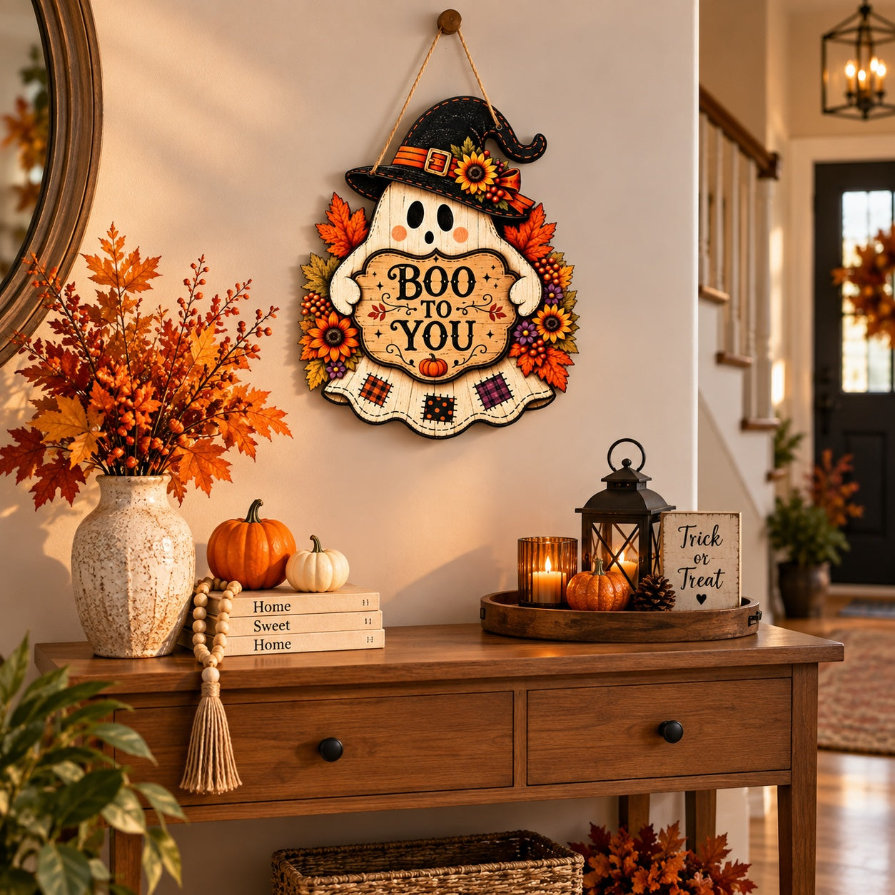 spooky ghost wall decor Halloween