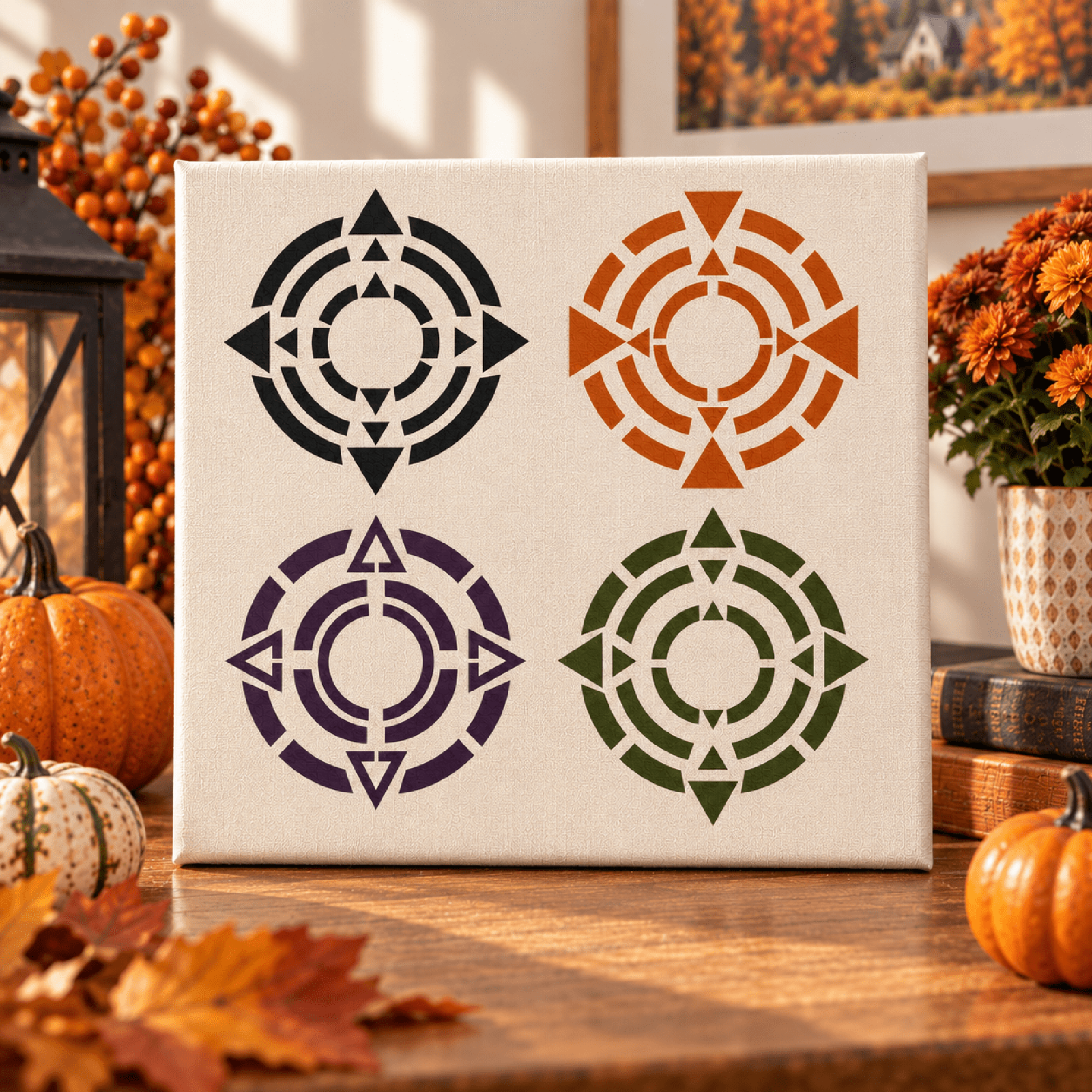 diwali mandala painting templates for wall and floor decoration