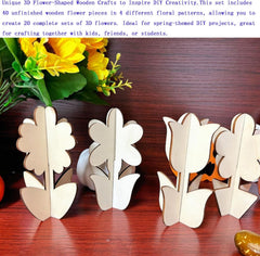 paintable wood flowers
