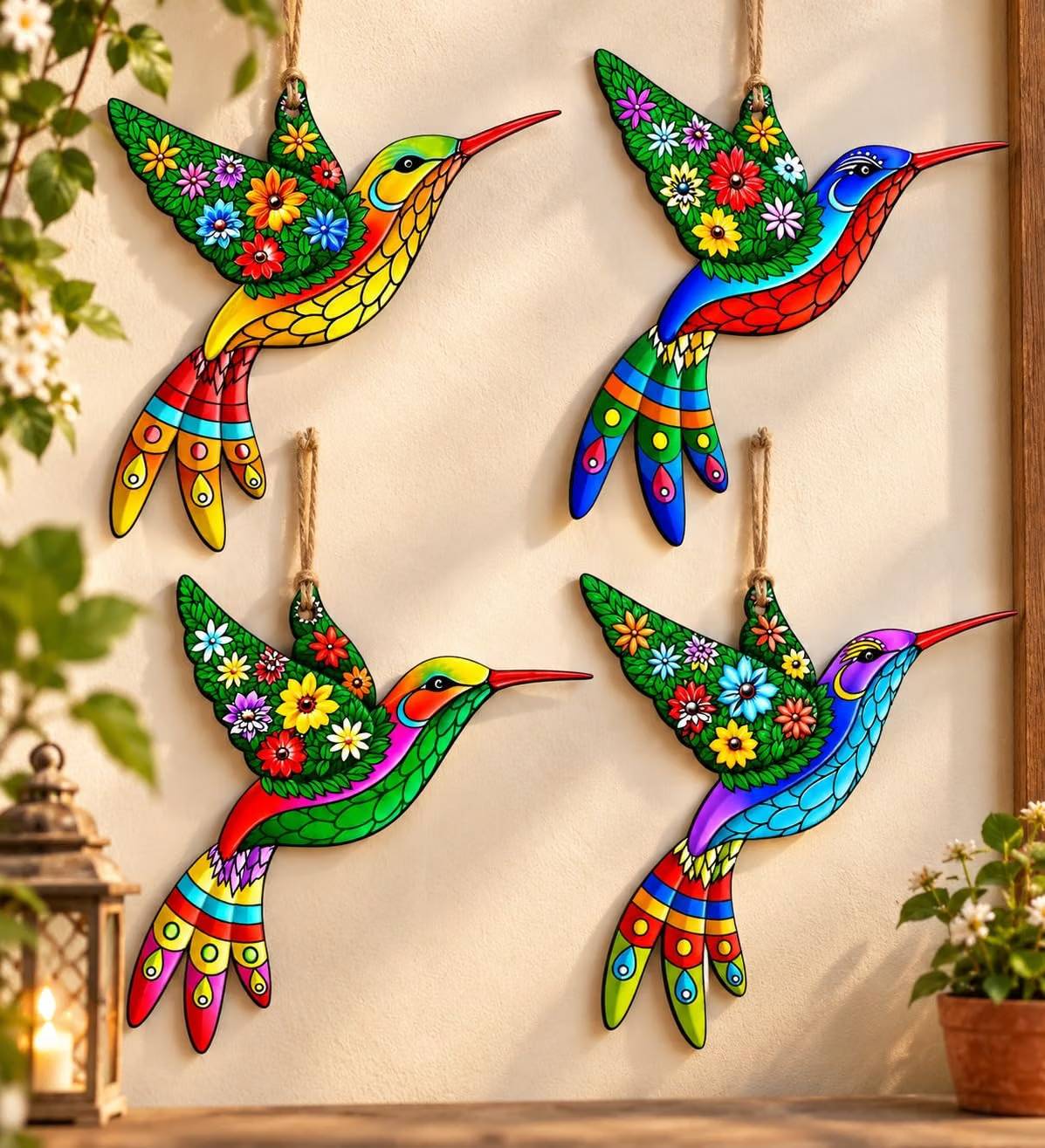 hummingbird wall art for living room