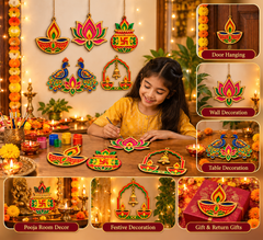 diwali wooden cutouts for diy art projects