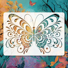 reusable butterfly template for scrapbooking projects