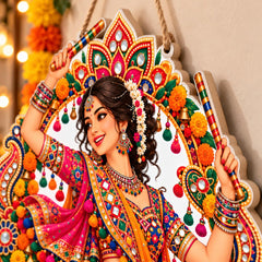 Garba dance sunboard cutout decoration
