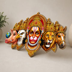 Panchmukhi Hanuman painting for home temple