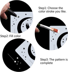 stencil for wall and fabric painting