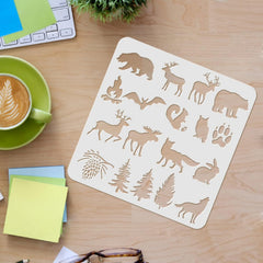 wildlife stencil template