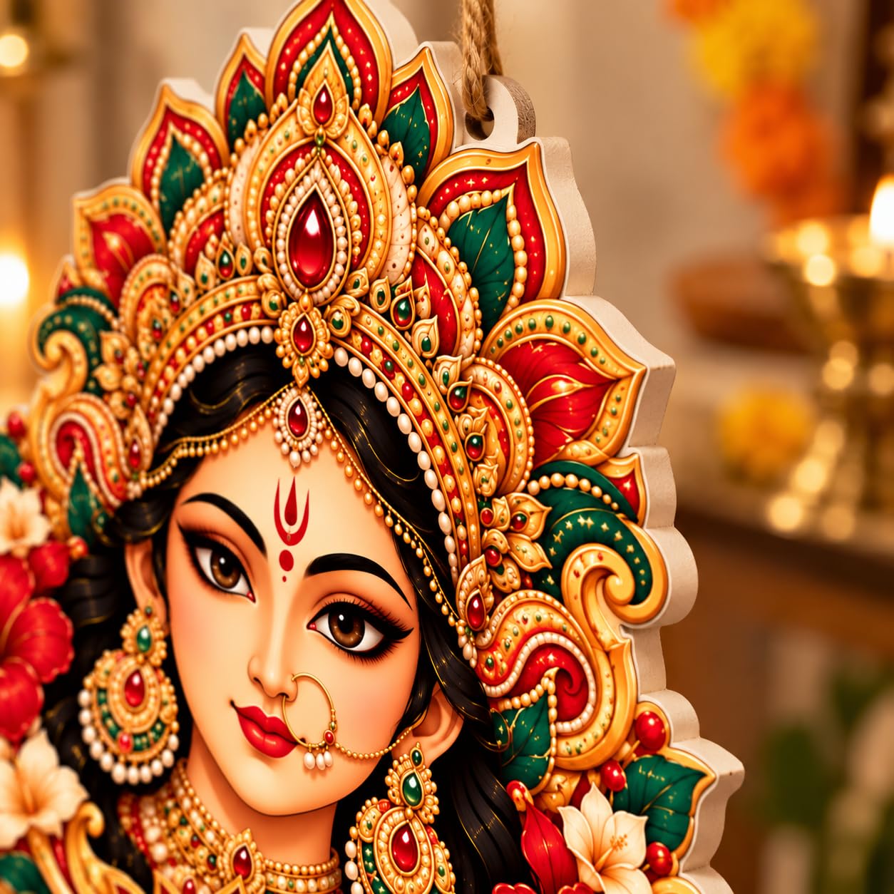 Durga Maa sunboard wall decor cutout