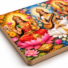 Hindu goddess wall decor for puja room