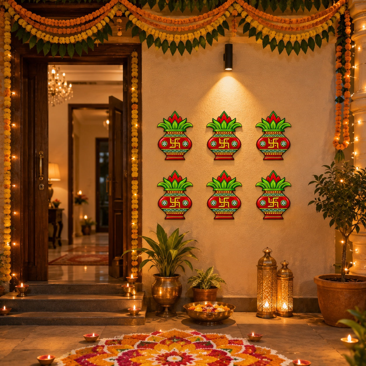 Kalash entrance decoration for home