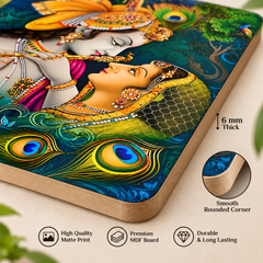 printed Radha Krishna painting wall art