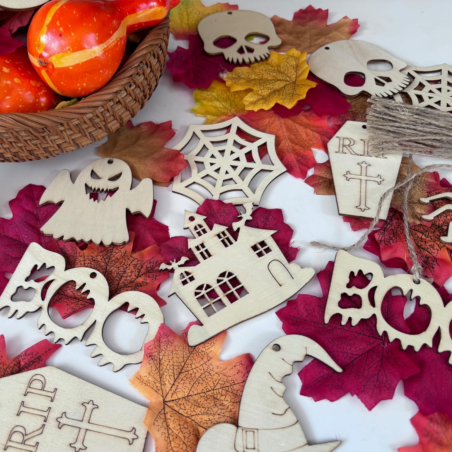 wooden spooky cutouts
