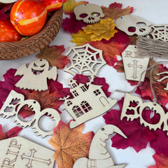 wooden spooky cutouts
