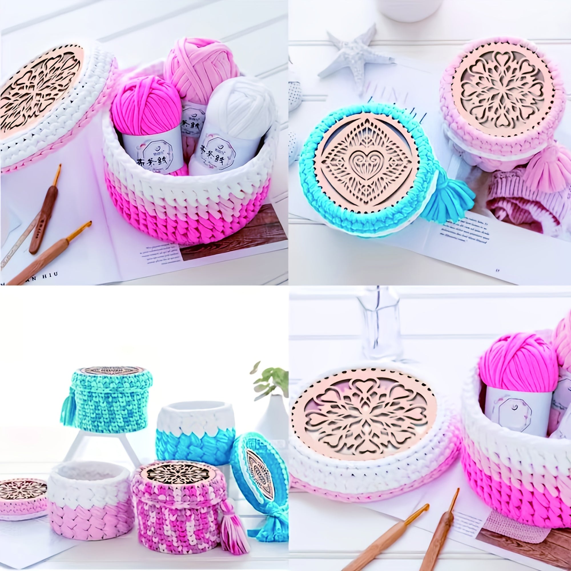pack of 15 round wooden boards for festive diy crafts