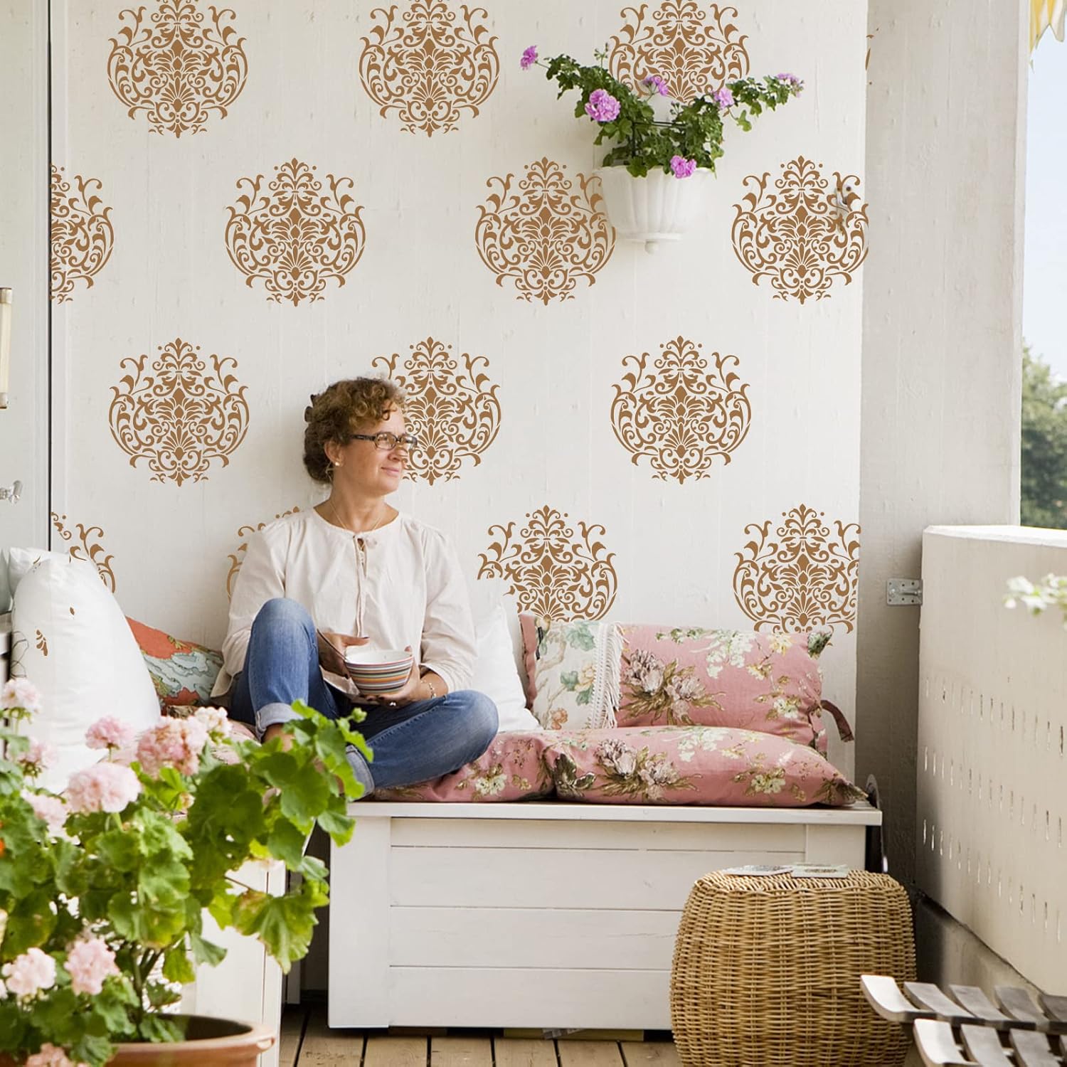 floral mandala stencil